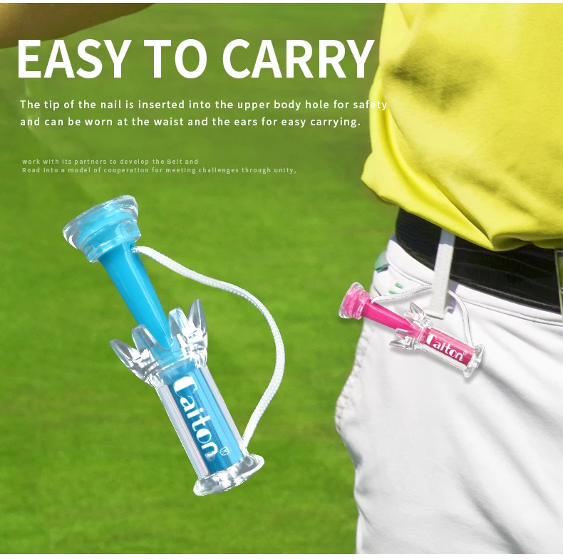 Caiton Golf Oem New 3pcs Pack Fashion Design Flower Magnet Tee/ Factory Custom Metal 80mm Golf Magnet Tee