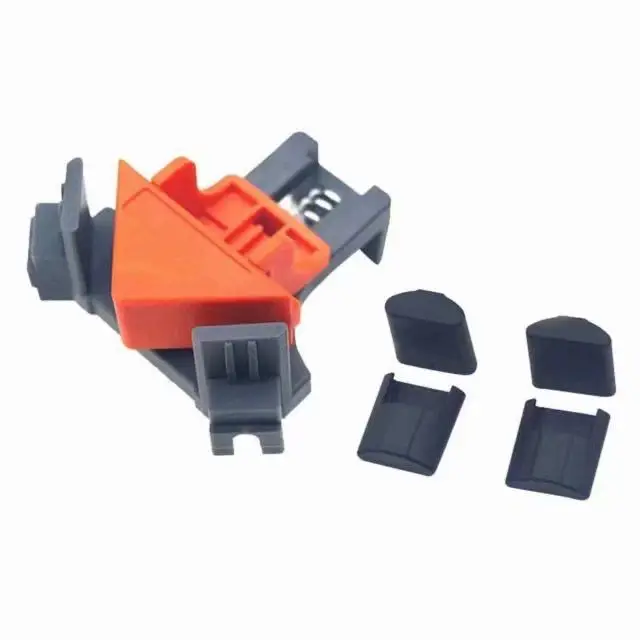 4pcs 90Degree Right Angle Clamp Corner Adjustable Woodworking Spring Clamp Hand Tool DIY Fixing Bar Picture Frame Corner Clip