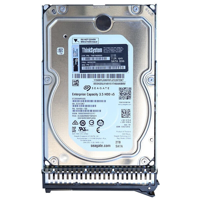 1TB 2TB 4TB 6TB 8TB 10TB 12TB 16TB LEN Workstation Server SSD 7.2K Enterprise grade 12Gb Sata 3.5inch SSD