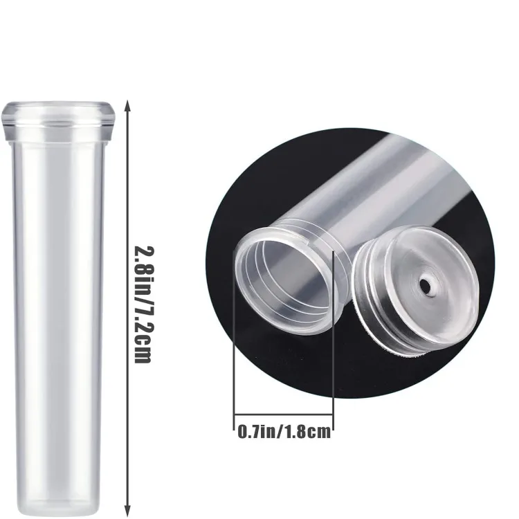 Садовая Декоративная Прозрачная пластиковая трубка для цветов, 2,8 дюйма, 7 см, 10 мл