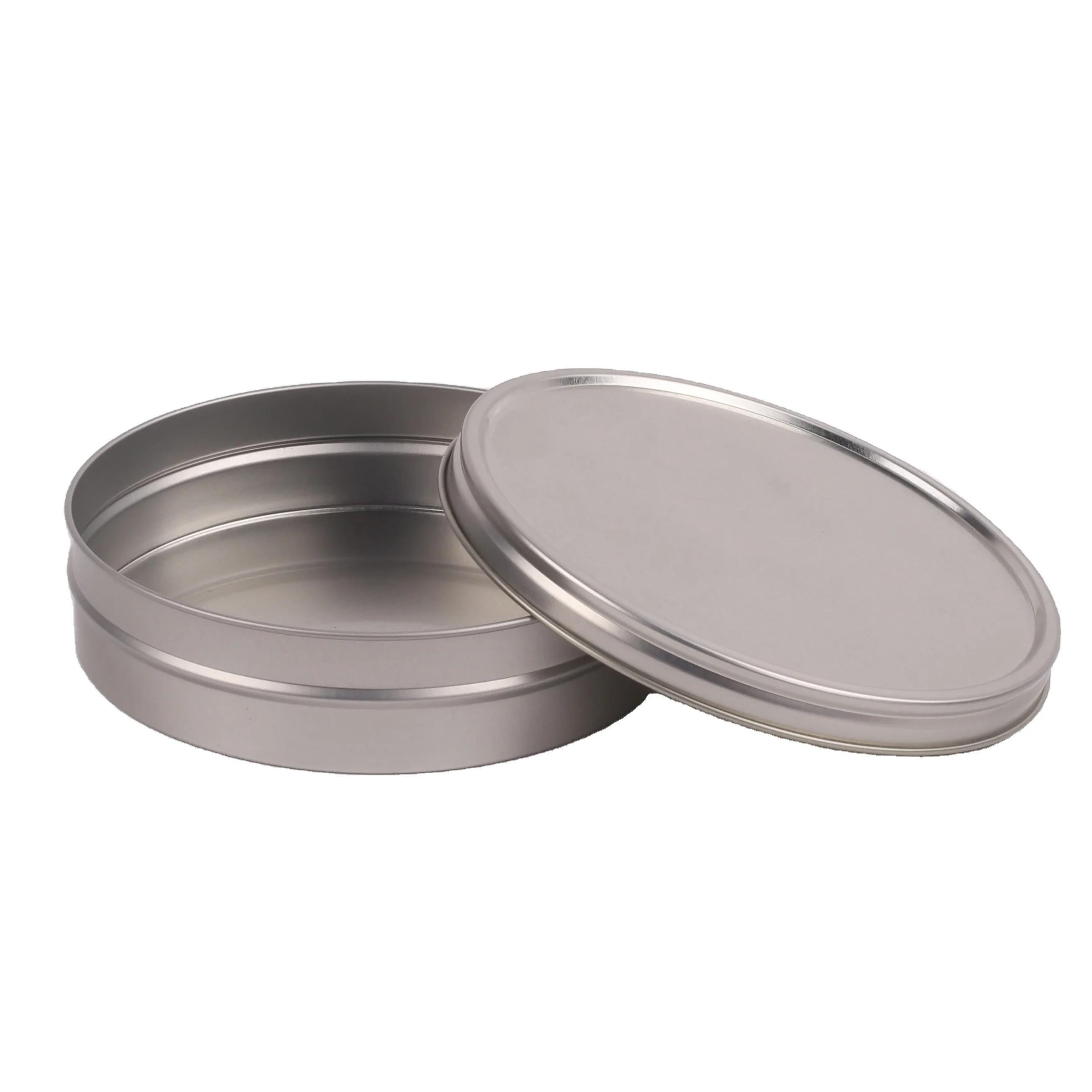 500g gold black blue silver white Food-grade tinplate caviar tin box wholesale manufacturer for premium caviar metal packaging