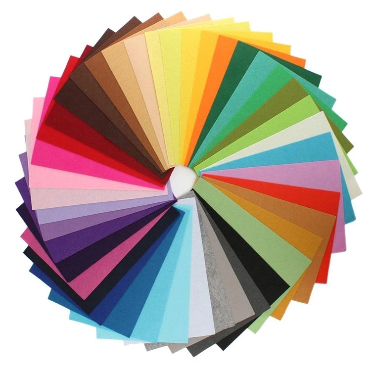 Eco-friendly custom thickness wholesale industrial 100% polyester felt fabric
