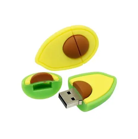 Cartoon Avocado USB Flash Drive 2.0 1GB 2GB 4GB 8GB PVC Pen Drive 3.0 Pear Fruit 64gb 32gb 16gb  Usb Memory Stick