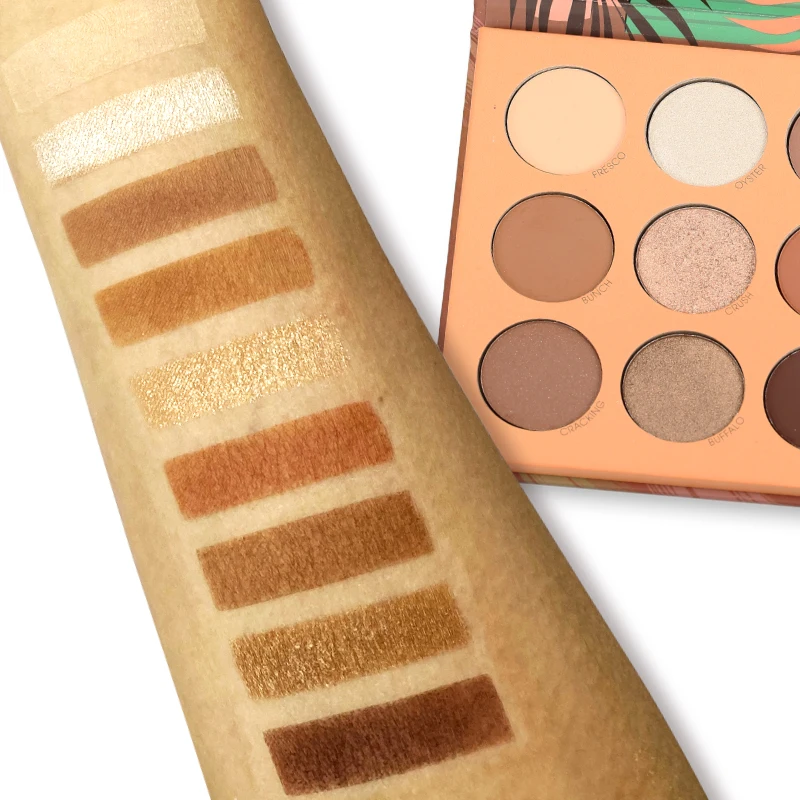 PHOERA 9 COLORS Makeup Eyeshadow Palette Metallic Eyeshadow Palette