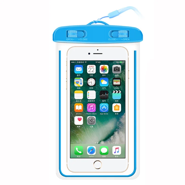 Флуоресцентный Водонепроницаемый Чехол для мобильного телефона дайвинга на открытом воздухе