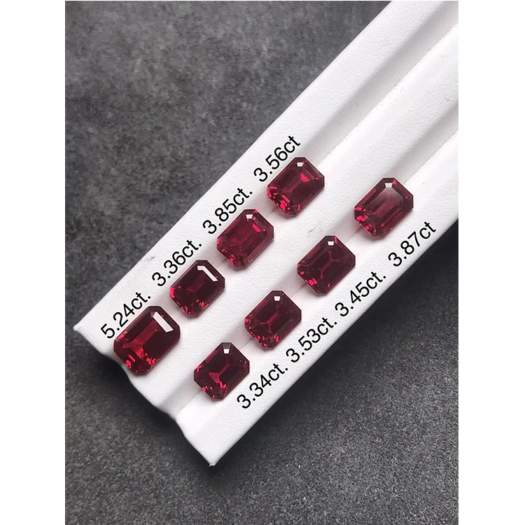 Wholesale Price Synthetic Stone Fancy Shape Orange Color Lab Grown Gemstone For Jewelry Making