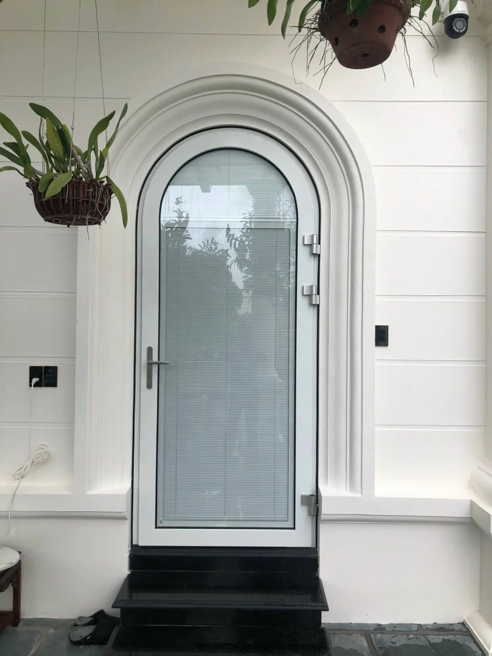 Garden glass Aluminum Glass Doors Double Glazed Glass Front thermal break Aluminum French Doors
