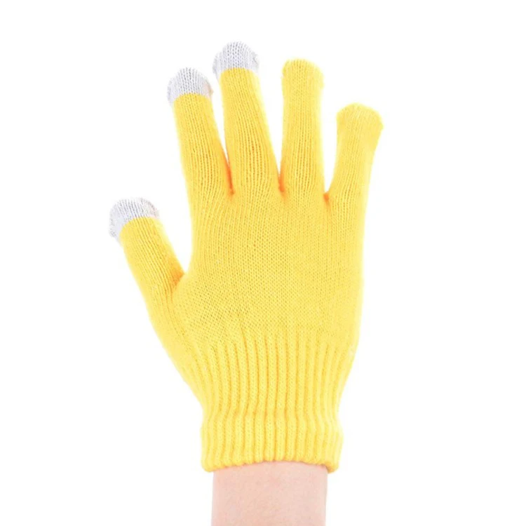 Wholesales cheap acrylic magic knitted gloves for winter ,one sizes fits all, with custom logo