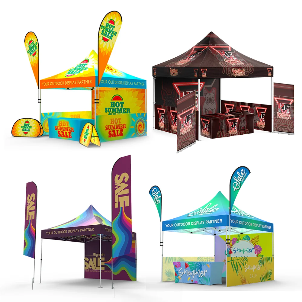 custom tent 10ft x 10ft 50mm 600d tente pop up personalise tent for food stall
