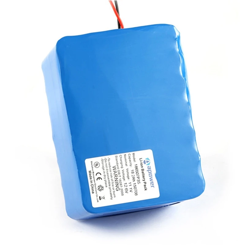 Rechargeable 12 Volt Li Ion Battery Pack 12 V 2000mah 18650 3s2p 11.1v 12 v lithium rechargeable battery For Led Light
