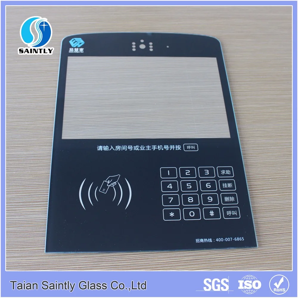 Silkscreen Printing Tempered Glass for Building Intercom