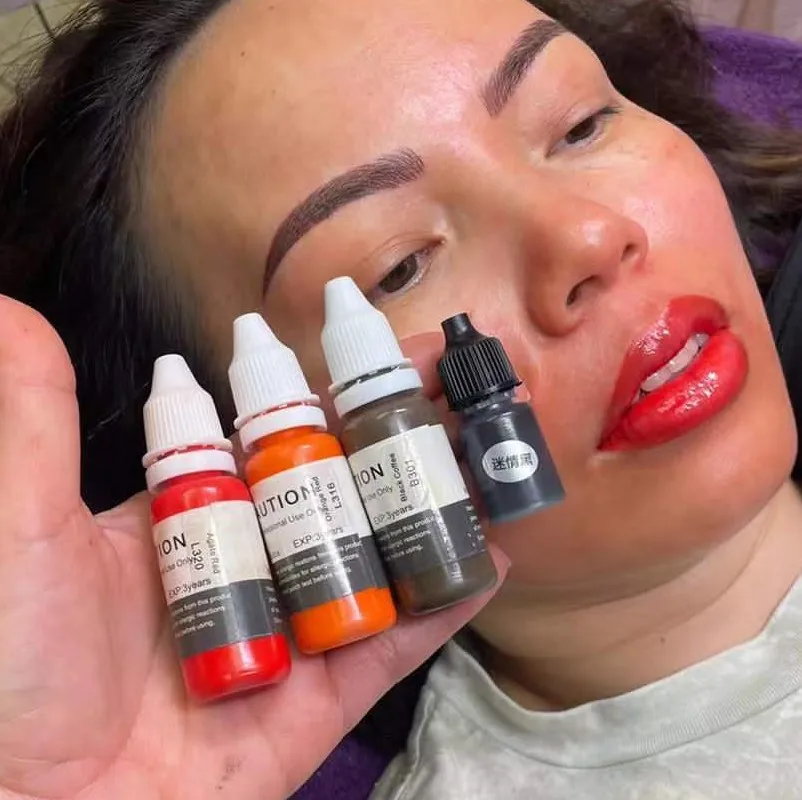 Hot sale 30 colors Permanent Makeup Inks Deep brown eyebrow tattoo ink pigment for permanent makeup