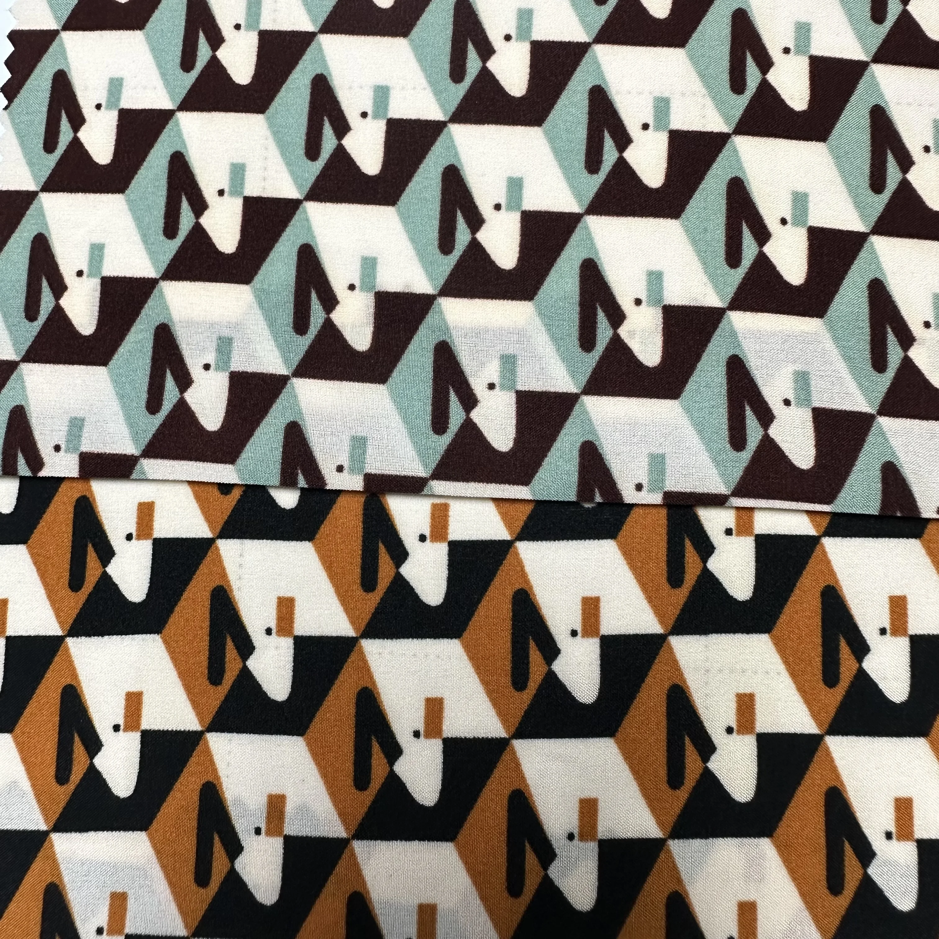 Customized 4 Four Way Spandex Stretch Print ITY Crepe Circle/Flat Imitated Silk Print 100% Polyester Fabric Women dress