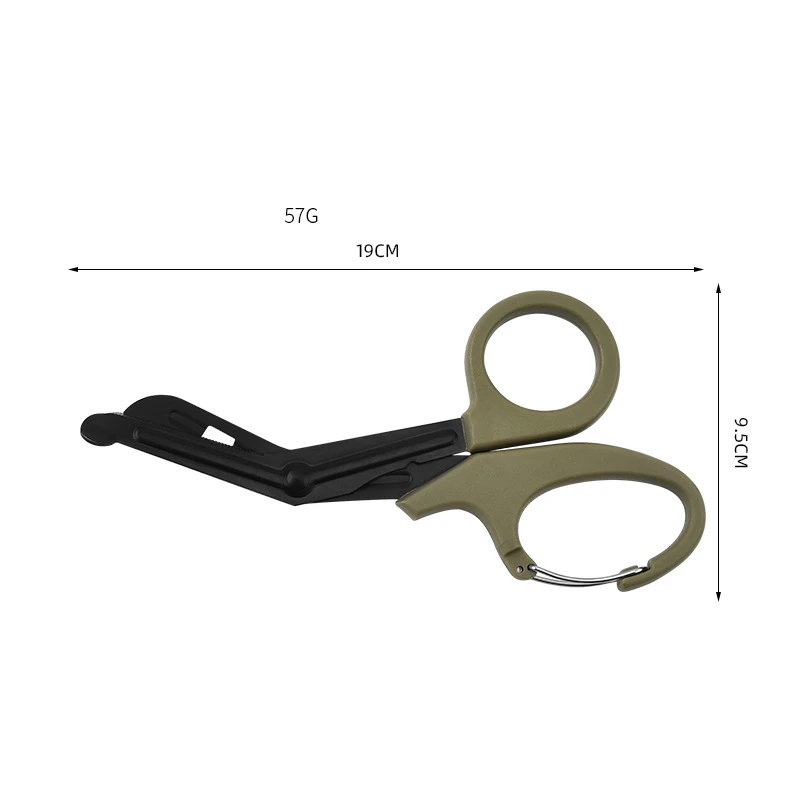 Hot Selling 7.5 Inch Trauma Shears Medical Bandage EMT Scissors with Carabiner