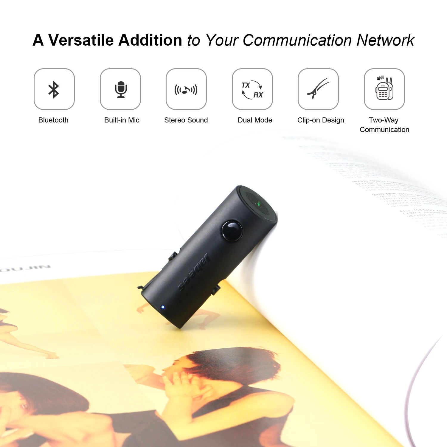 Bluetooth Transmitter Receiver for TV Home Stereo BT Headphone  Low Latency Wireless Audio Adapter Built-in Mic Communication