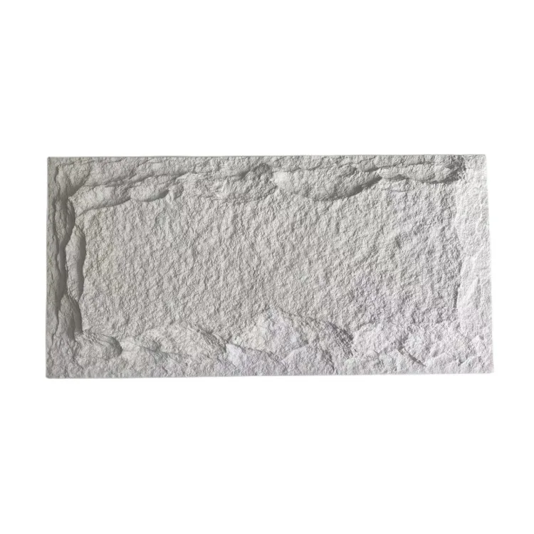 JUSTONE pu stone interior decoration alternative stone Polyurethane outdoor white Simulation Stone Panel Home