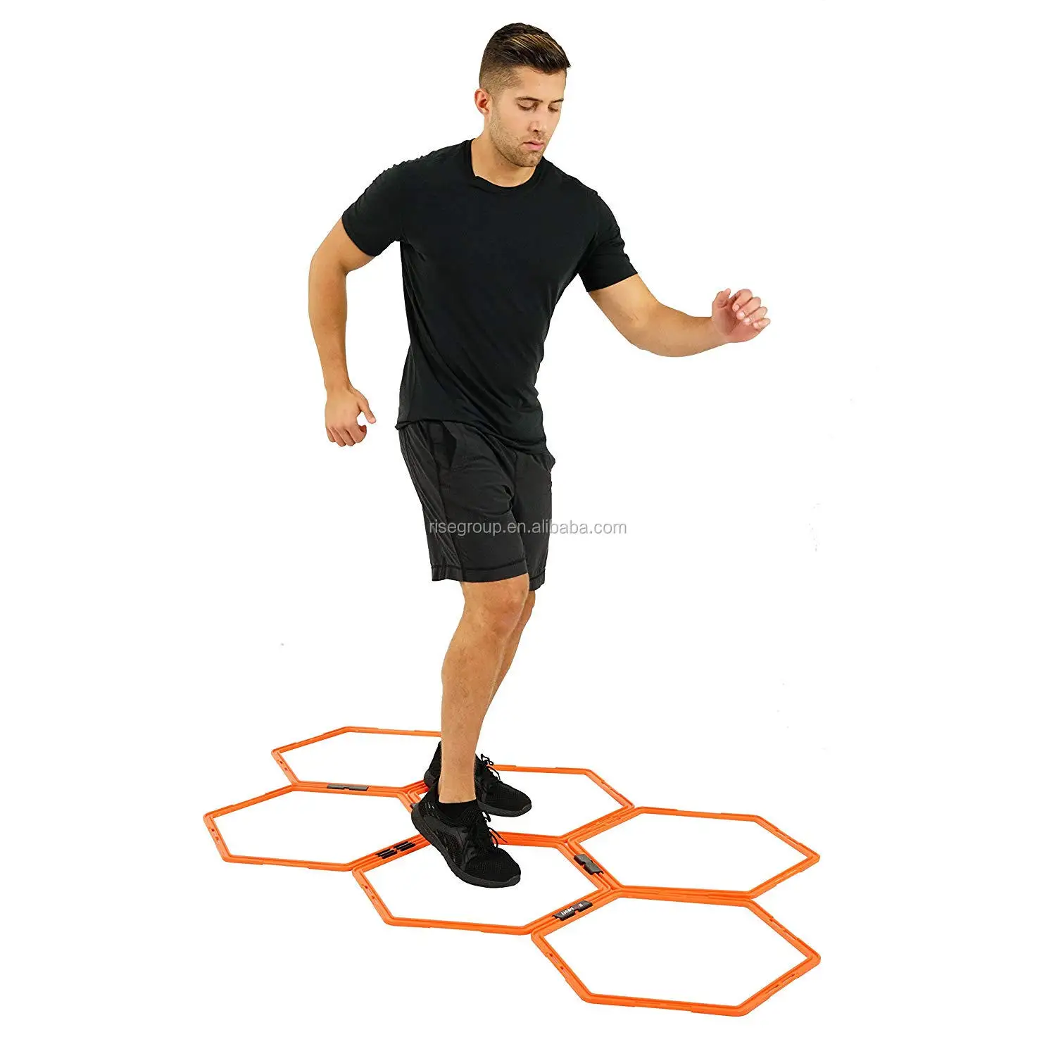 2024 Custom Hexagonal Fitness Equipment Exercises Sports Speed Training Agility Ladder