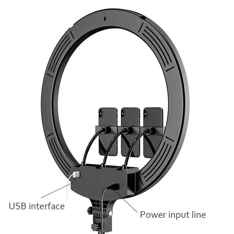  Rkse RL-18C светодиодная кольцевая лампа 18 дюймов Ringlight фотографии для макияжа LED с подставкой типа «Горячий башмак камеры и