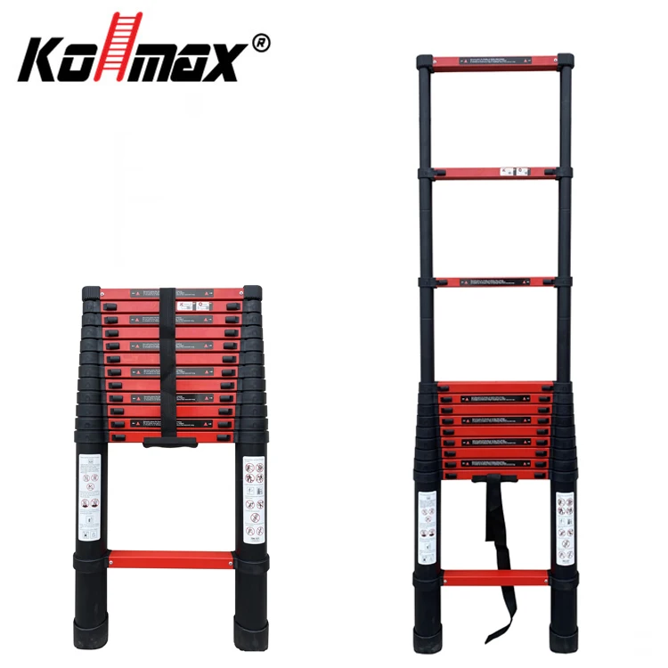 Factory 3.8m Telescopic Extension Ladder with En131 Aluminum Folding Ladder Household
