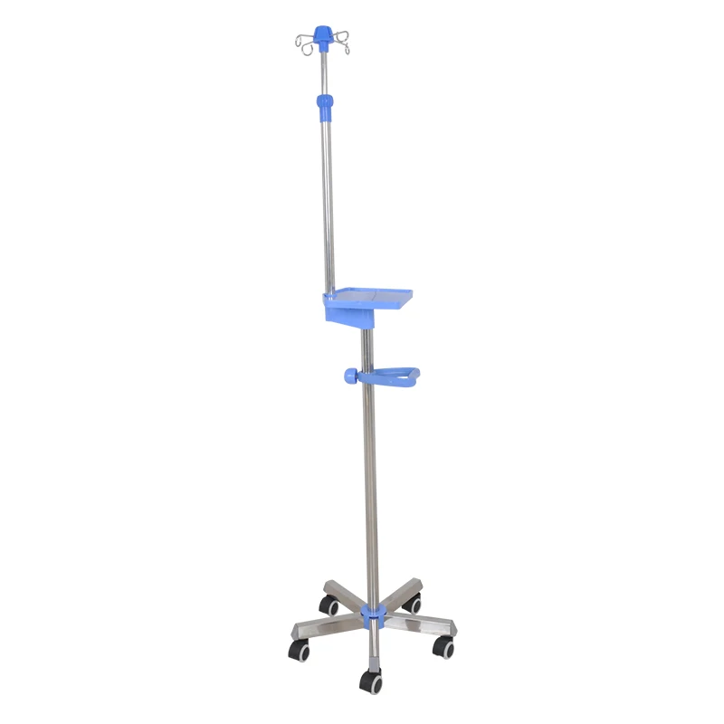 Портативная Регулируемая по высоте медицинская стойка сверхмощная капельная подставка Iv