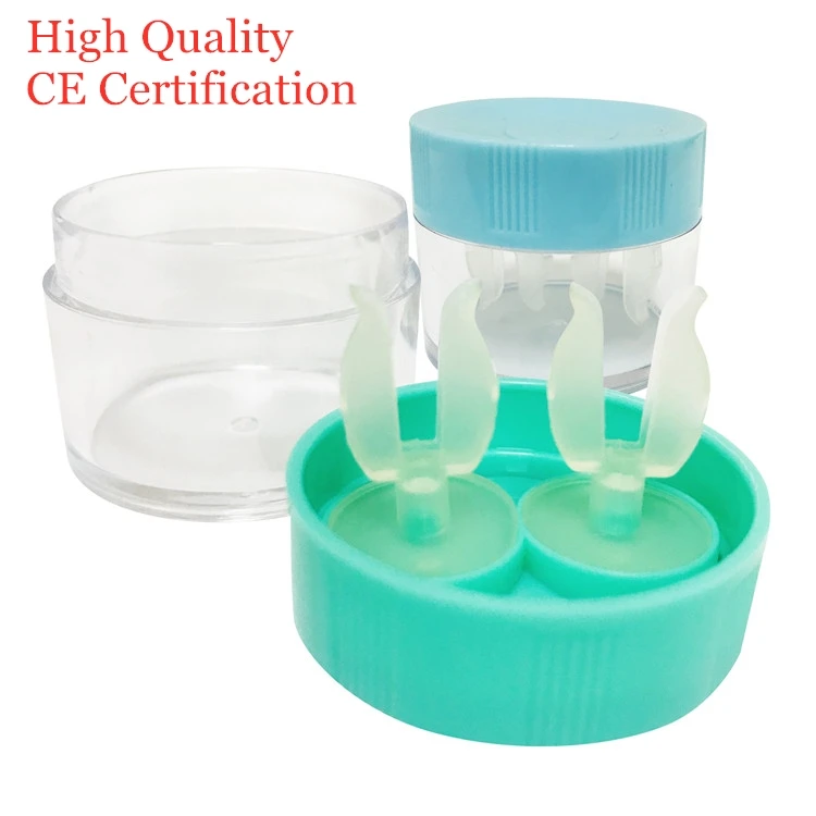 
lens multipurpose RGP gas-permeable contact lens cleaner hard case box Colorful Eyewear Protector Container carrying 