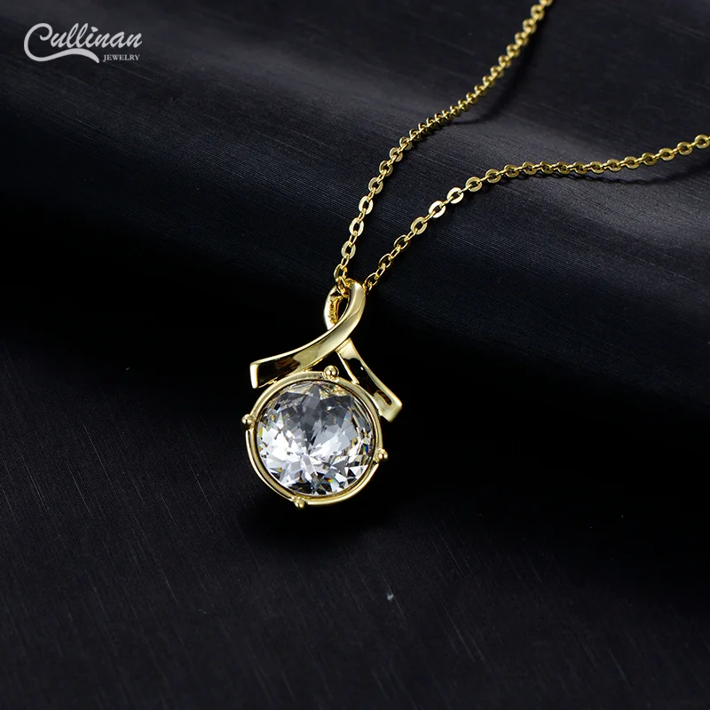 Gold Plated Jewelry for Women Wholesale Supplier Crystal Necklace Birthstone Natural Crystal Latest Luxury