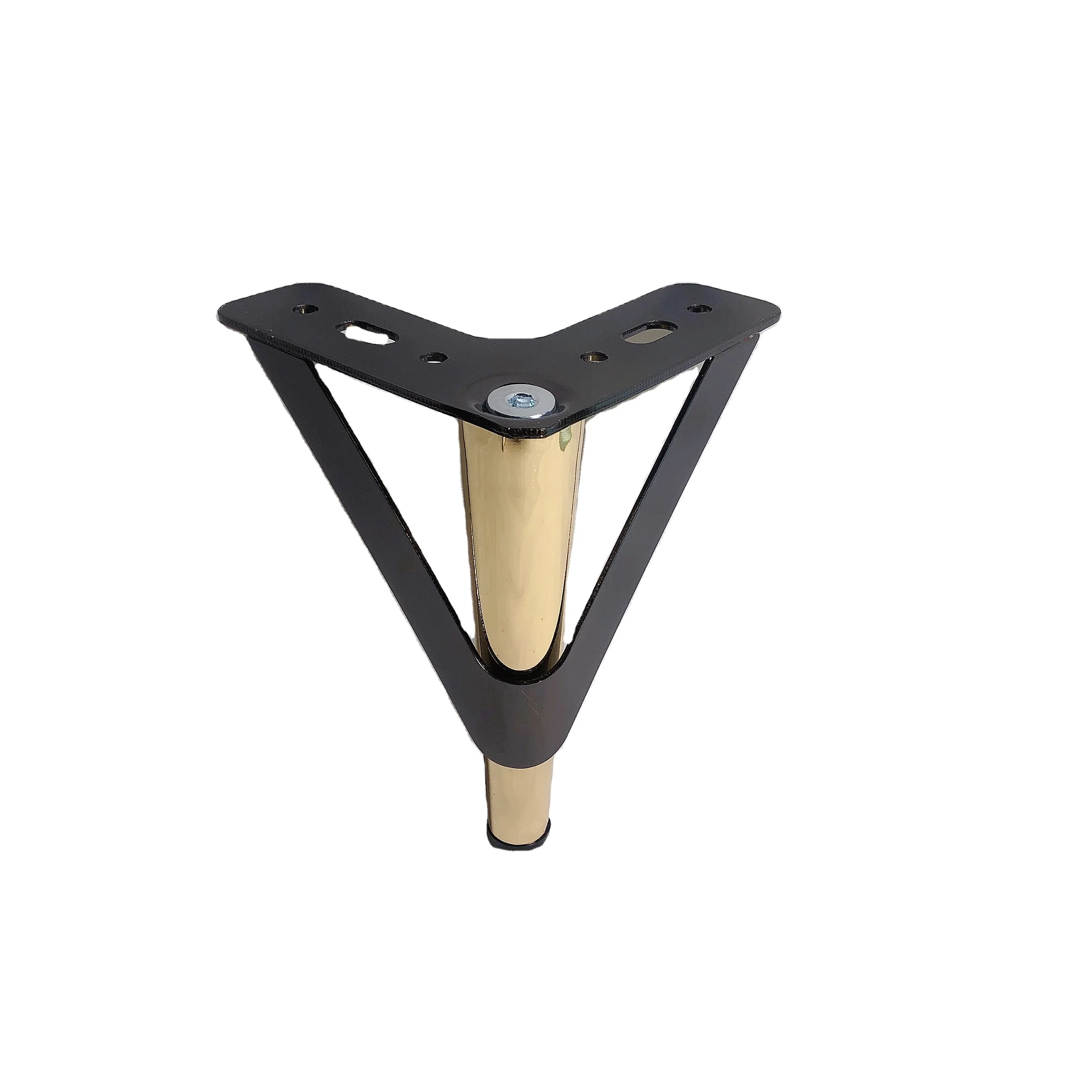 Conic Luxury Style Furniture Plastic Leg KTV Table Legs in Gold Rose Gold Brass Silver Finishing