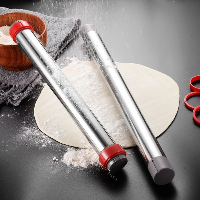 New Product Adjustable Stainless Steel Rolling Pin For Home Use Custom