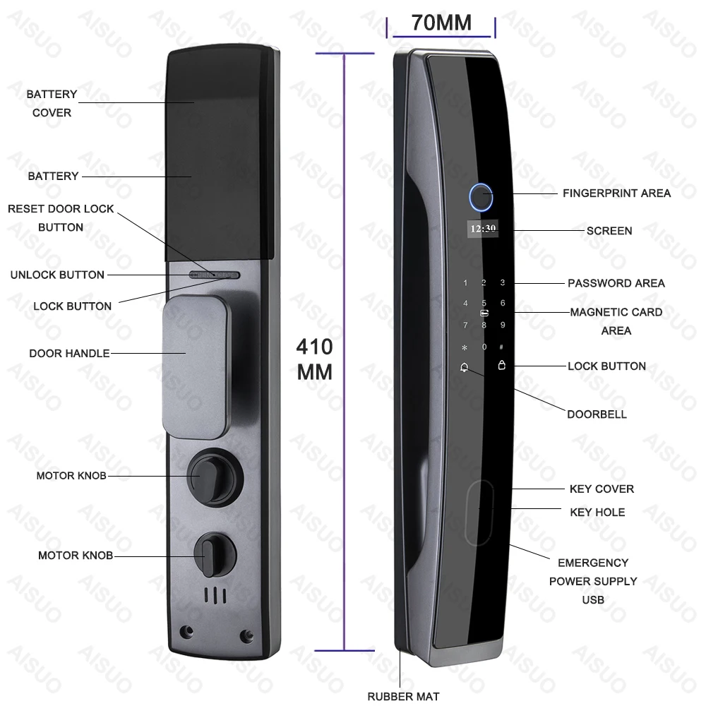 TUYA WIFI приложение отпечатков пальцев двери умный замок биометрический отпечаток пальца Умный Замок