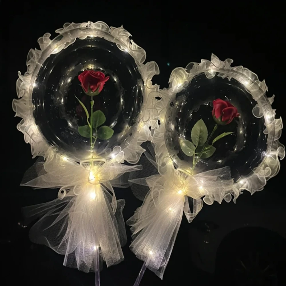 Career Chrome Garland Balloons Halding Stand In Basket