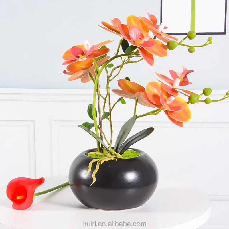 Artificial Orchid Plants In Pots For Home Wedding