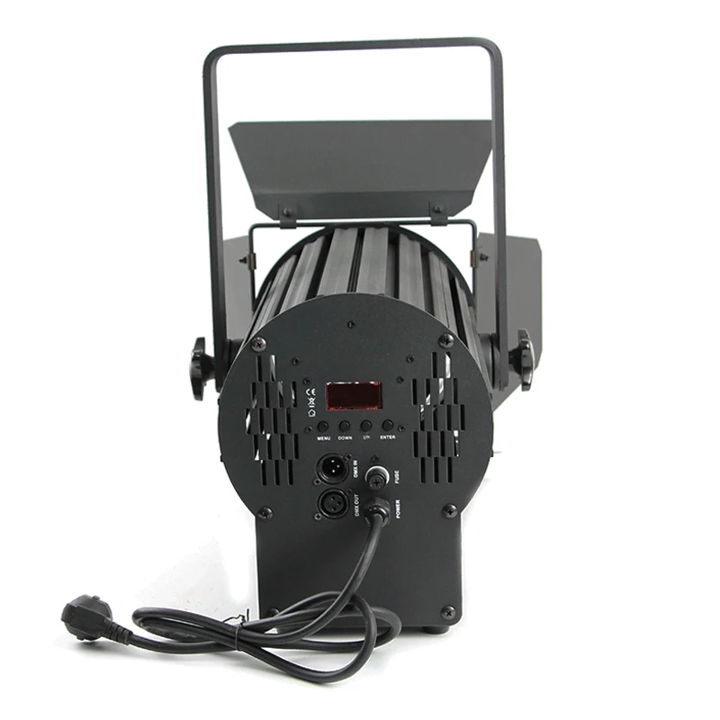 200W COB LED DMX TV studio theater  dimmable display video spotlight LED fresnel light