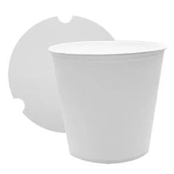 White Paper Fried Chicken Bucket with lid Fast Food Paper Chicken Cup Wholesale