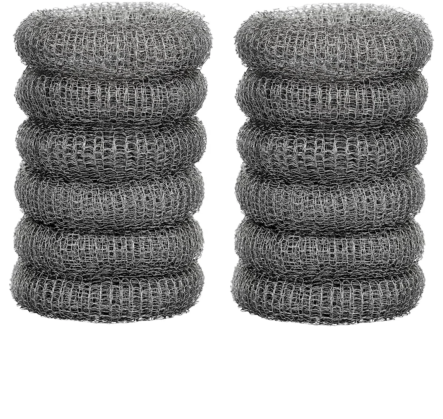 12 Pieces Lint Traps Washing Machine Stainless Steel Lint Snare Traps Laundry Mesh Washer Hose Filter with12 Pcs Cable Ties