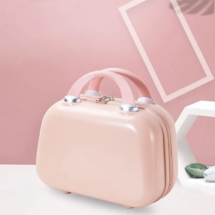 Hand Gift Portable Makeup Case Mini Suitcase Girls 14 Inches Small Fashion Travel Storage Box