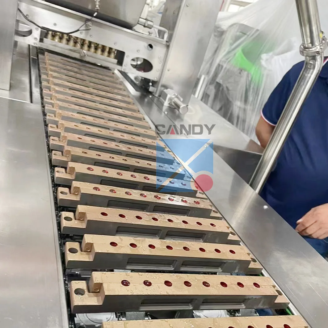 Different Capacity Candy Making Machine Hard Boiled Candy Lollipop Marmalade Jelly Gelatin Pectin Gummy Production Line