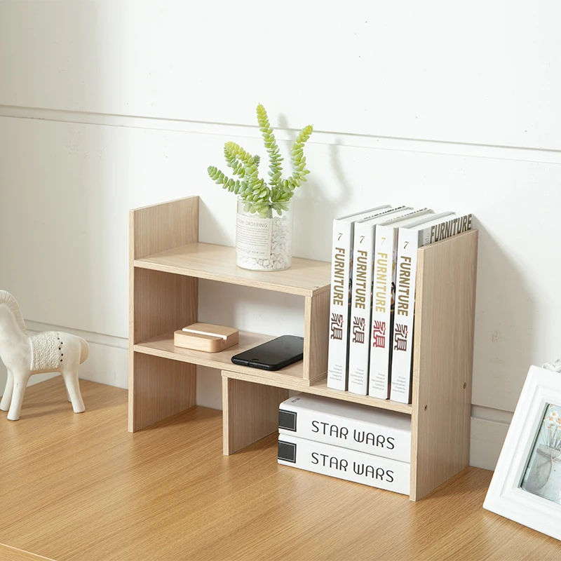 table Furniture Wooden Bookcase Shelf for Easy Organization and Wooden Bookshelf Storage Easy Assembly Kids Book Rack