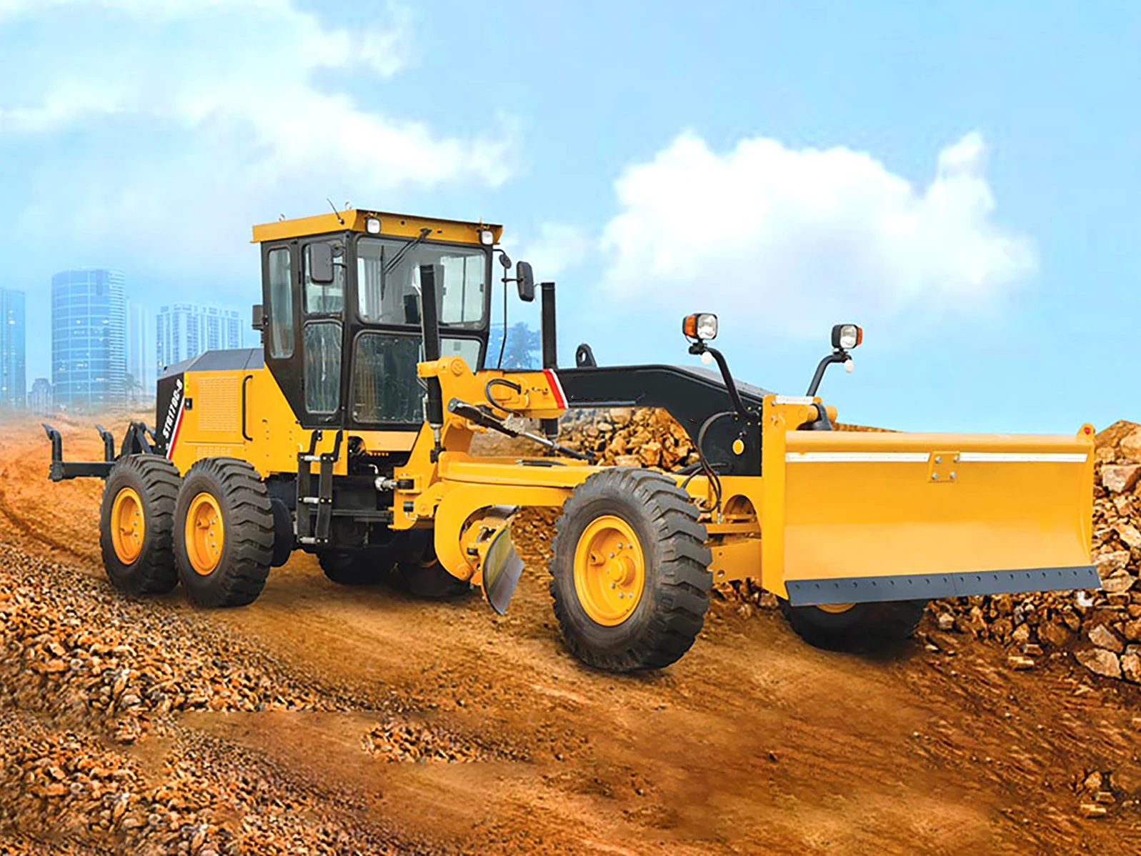 CE certified Chinese Top Brand New motor grader STG210C-8 16 ton 210hp grader EPA Technical Video Support