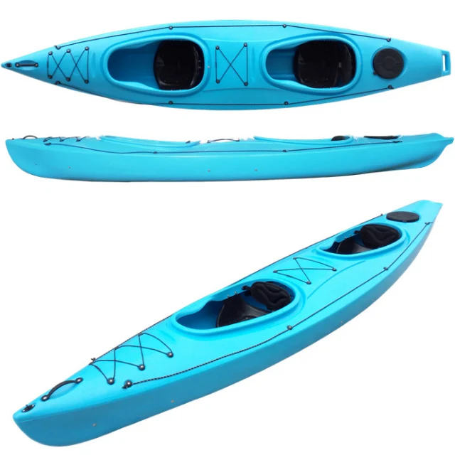 
Sit On Top Inflatable Boat Rotational Molded Plastic Kayak for 2 people 
