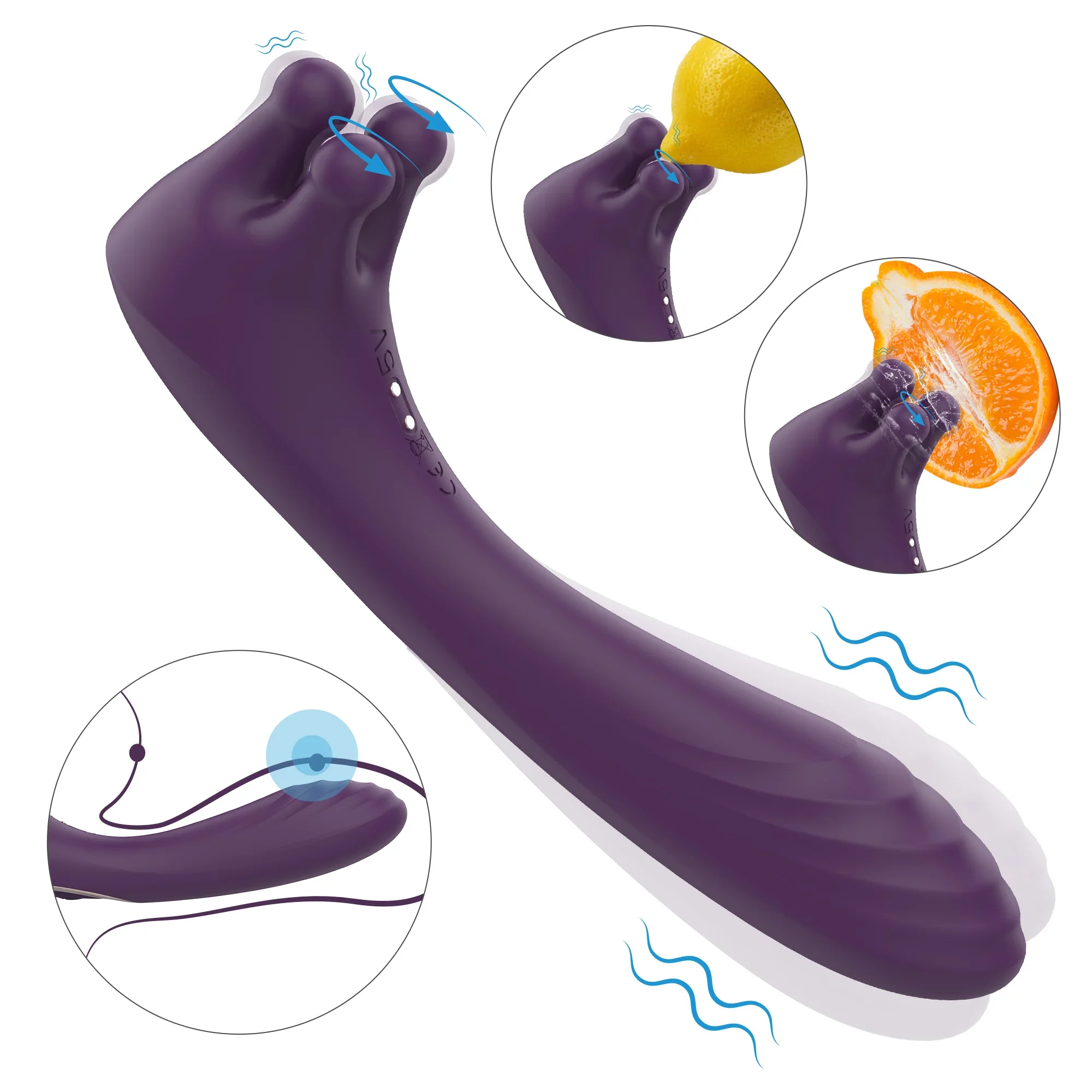 S-HANDE 2 in 1 Fondling G Spot vibrator nipple body vibrator G Spot Clitoral Stimulator vibrator sex toys for woman