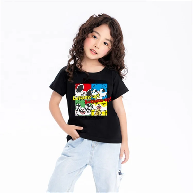 Children Comfortable 100 Cotton 160g Kids T shirt