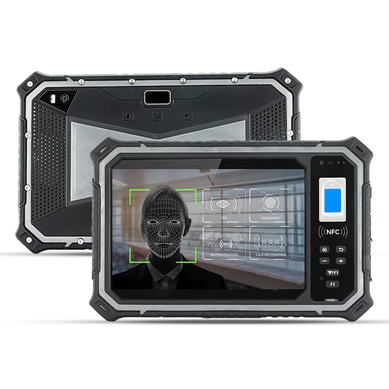 HUGEROCK B80 B80110 8 inch industrial rugged tablet pc computer android tag nfc fingerprint attendance machine time module