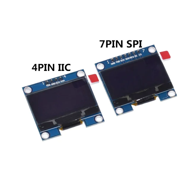  Органический светодиодный модуль 1 3 дюйма белый/синий цвет SPI/IIC I2C Коммуникационный 3x64 органический ЖК-дисплей органического