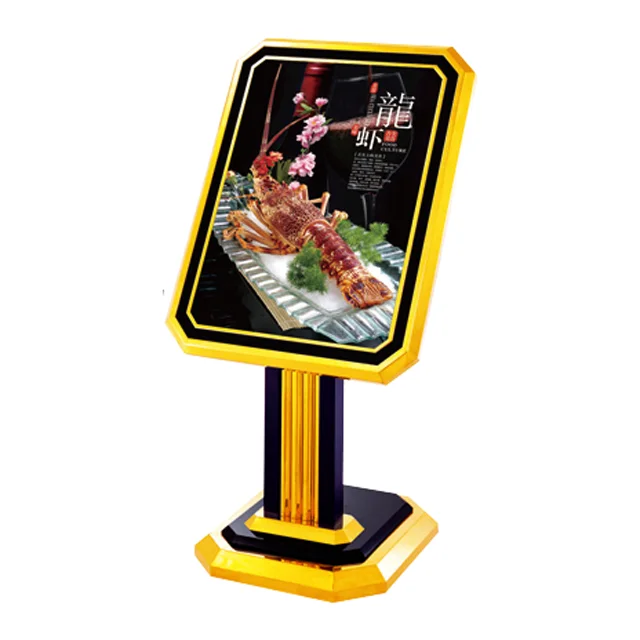 Wholesale Stainless Steel Waterproof Sign Holder Stand Movable and Adjustable Hotel Lobby Signage Display Rack for Exhibitions