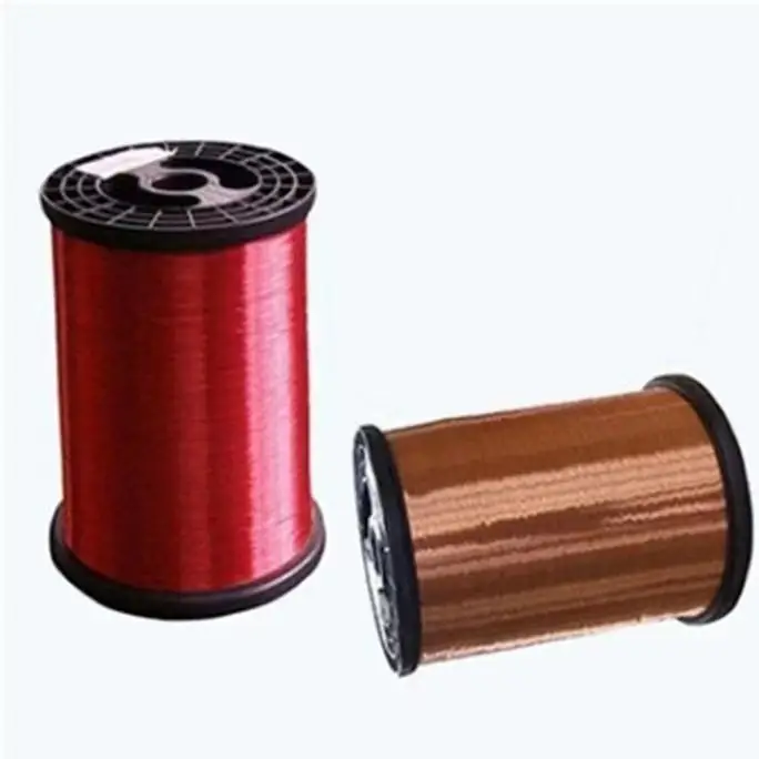 Высококачественный полиуретановый самосклеивающийся эмалированный круглый эмалированный медный провод для трансформатора с медным покрытием