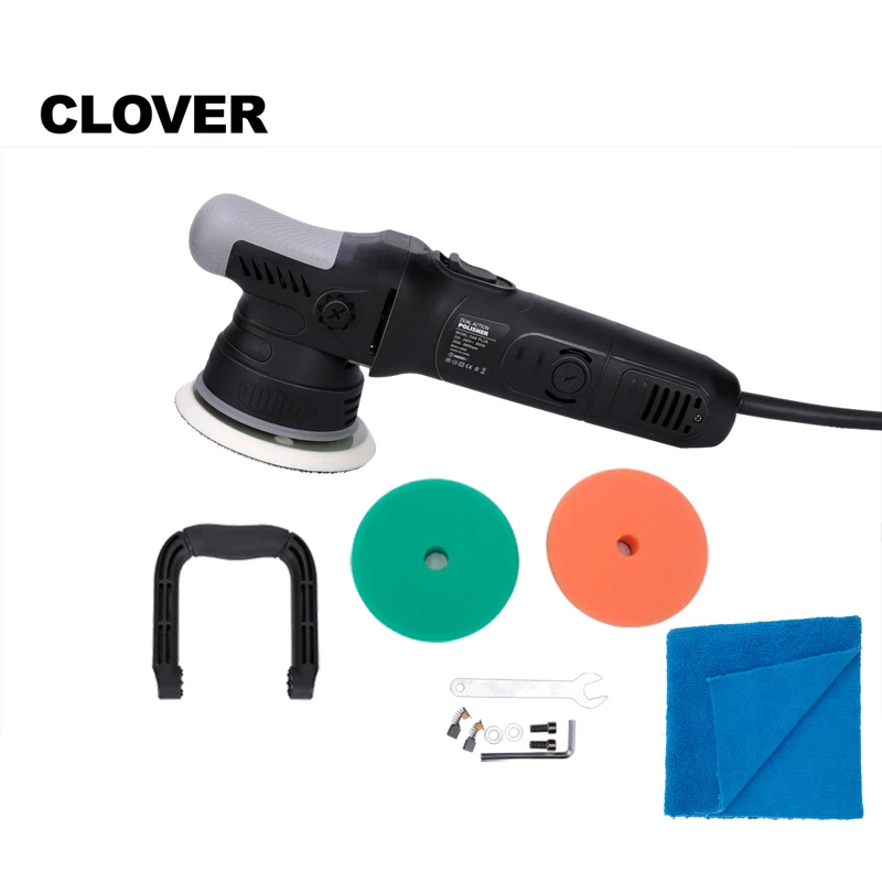 Полировальная машинка Clover двойного действия 900 Вт с угольной