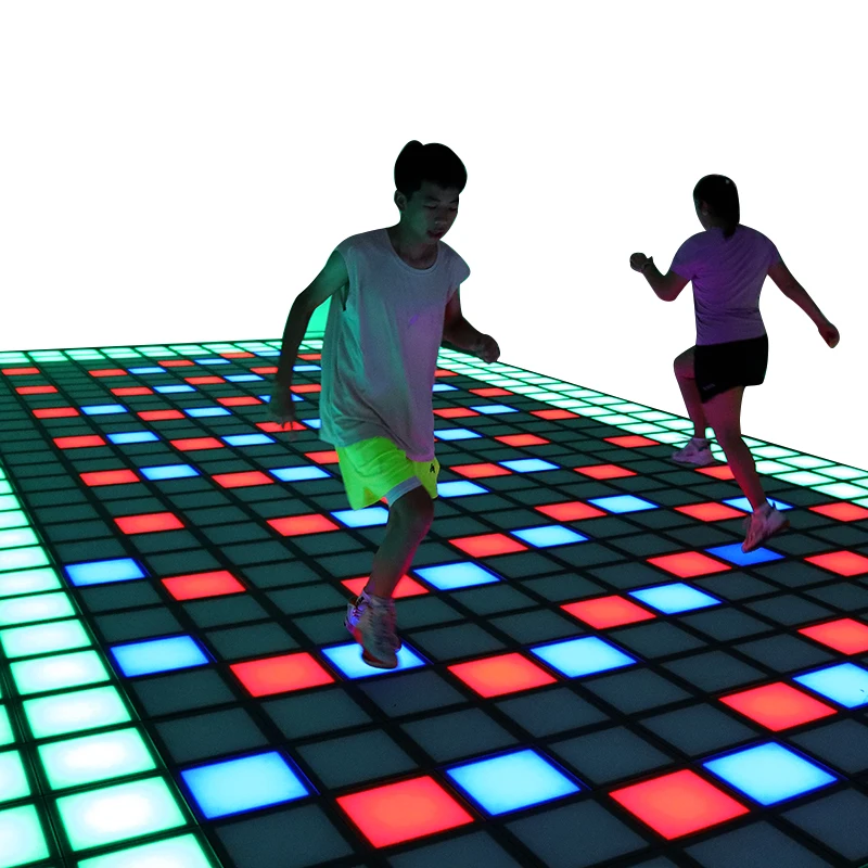 New interactive escape room game led floor game room