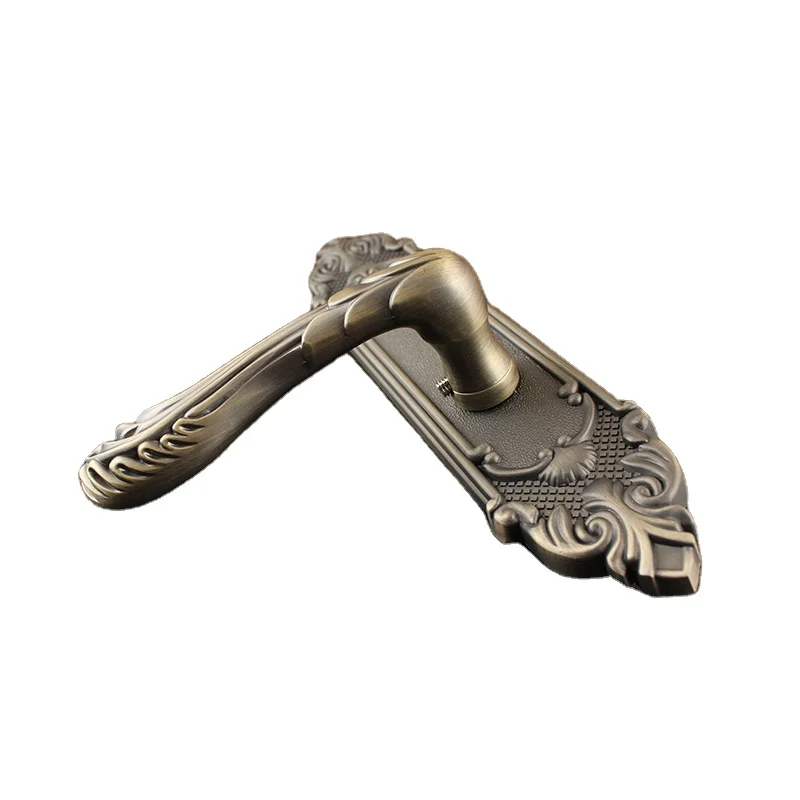 New design door handle wooden door rustic handle antique silent interior bedroom door handle