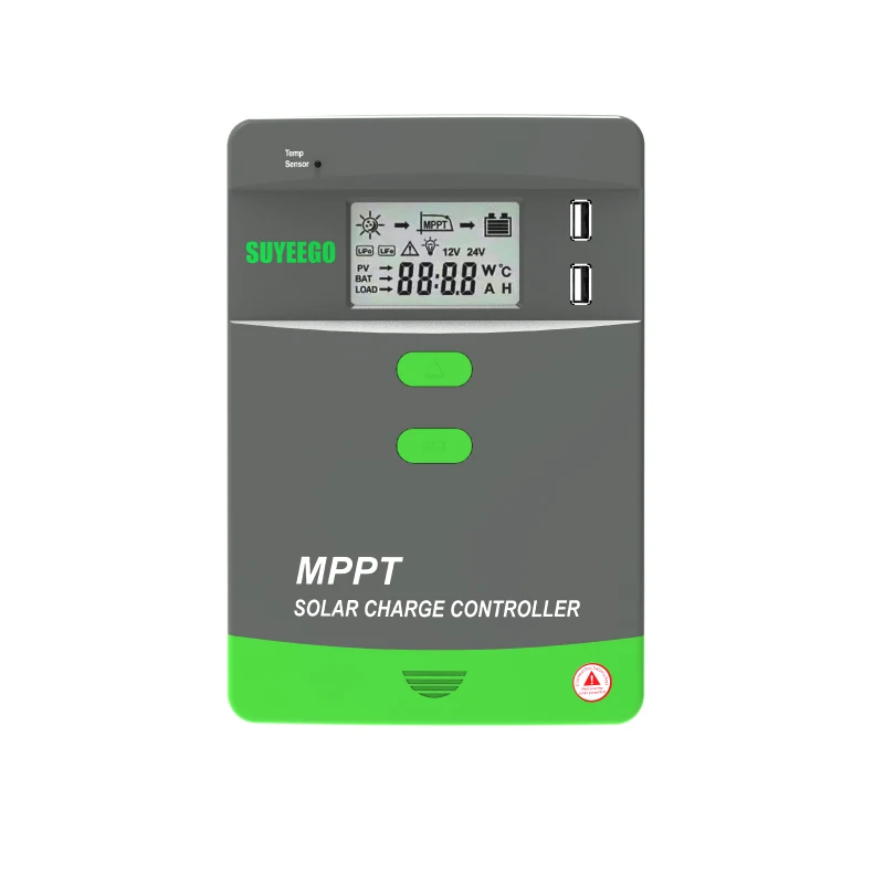 Контроллер солнечной батареи SUYEEGO 12 В 24 48 20А 30А 40А 50А 60А 80А опционально Bluetooth MPPT