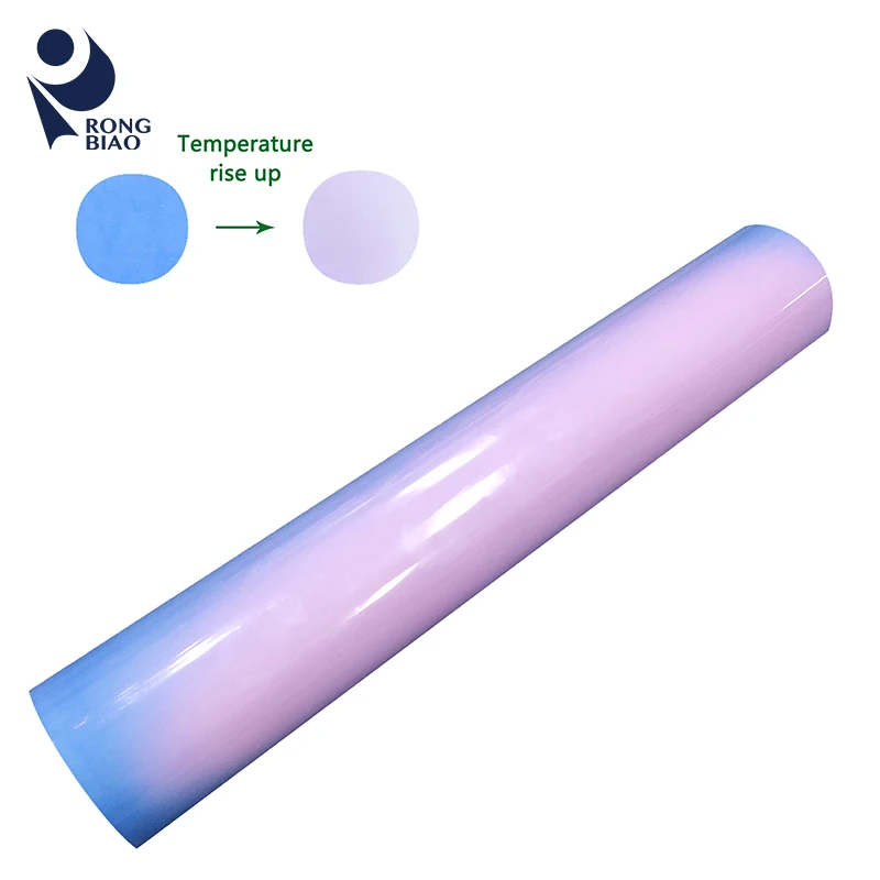 Manufacturer Htv Vinil Textil Cameo Temperature Sensitive Heat Transfer Vinyl Color Changing Vinyl for Clothing